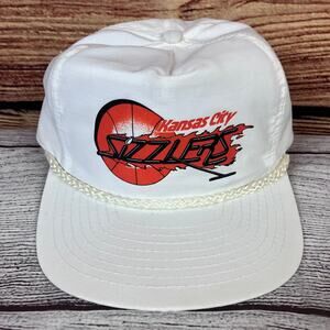 Vintage 1980s Kansas City Sizzlers Basketball Strapback Hat